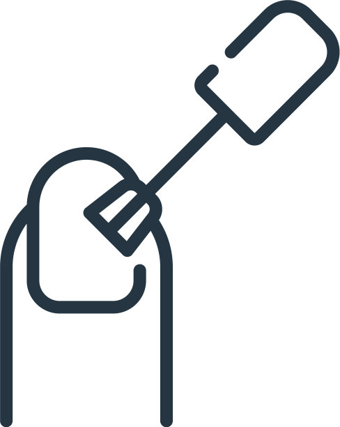 美甲图标孤立在白色背景图片下载