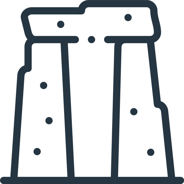 巨石阵图标孤立在白色背景上图片下载