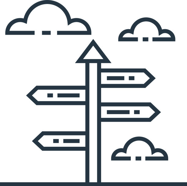 路标图标孤立的白色背景图片下载