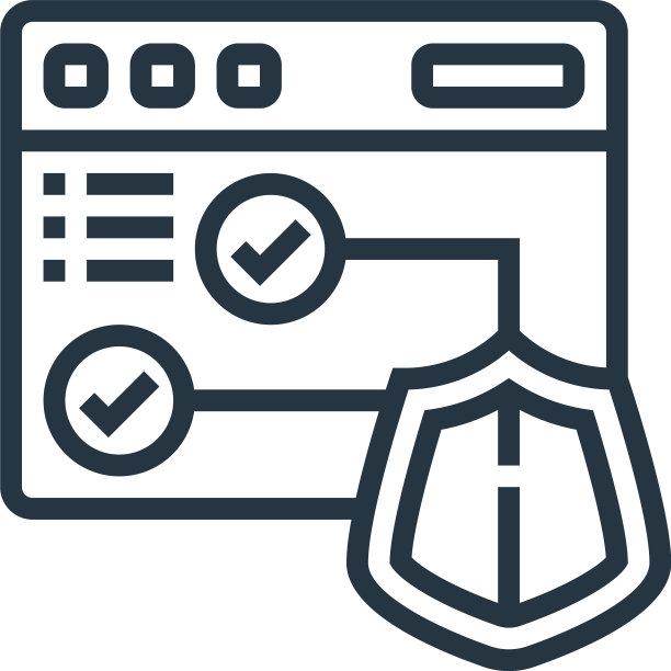 保护图标隔离在白色背景图片下载