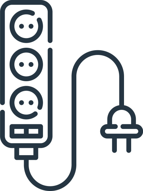 插座图标插座可编辑的行程插座线性图片下载