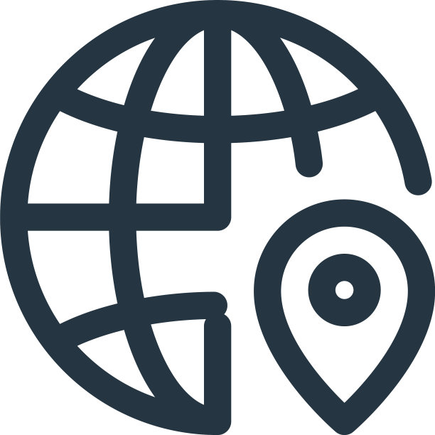 全局图标隔离在白色背景轮廓上图片下载