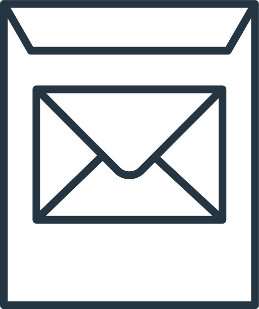 信封图标孤立在白色背景上图片下载