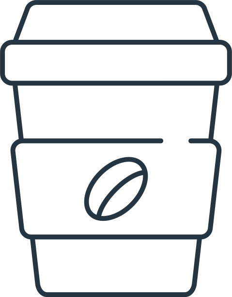 咖啡杯图标咖啡杯可编辑中风咖啡图片下载