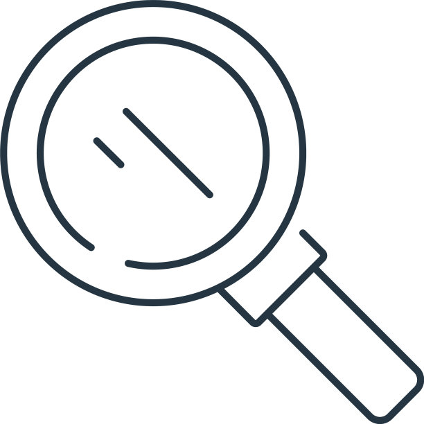 放大镜图标放大镜可编辑图片下载