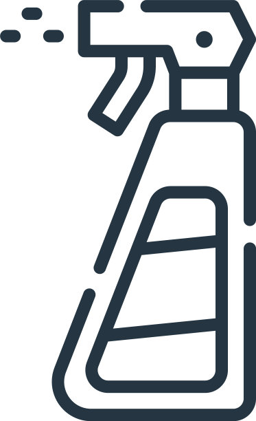 喷雾图标孤立的白色背景轮廓图片下载