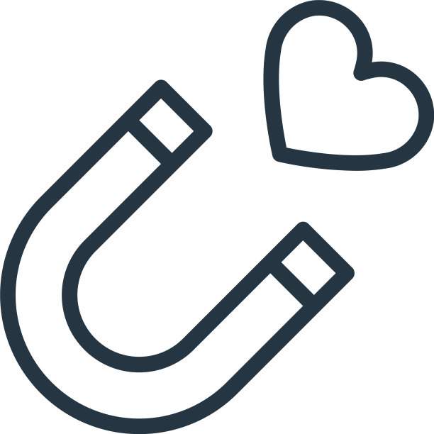 吸引图标吸引可编辑的笔触图片下载