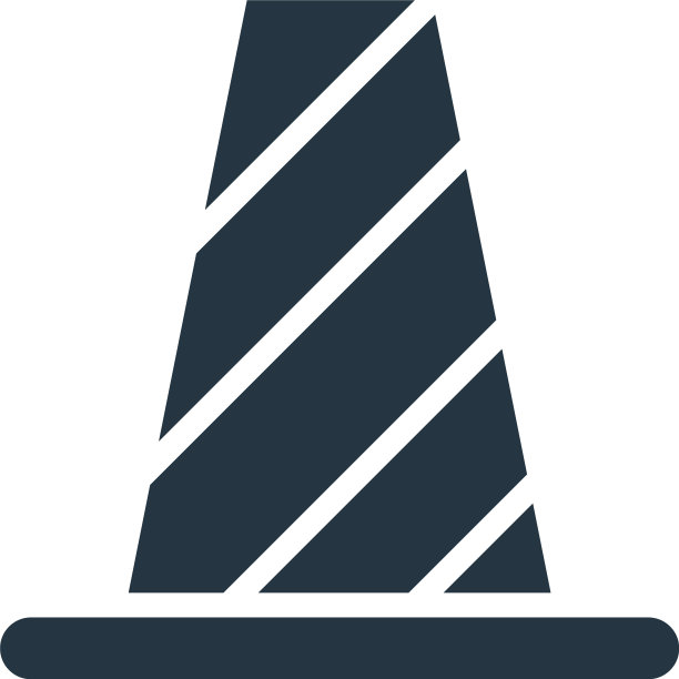 圆锥体图标圆锥体可编辑笔触圆锥体线性符号图片下载