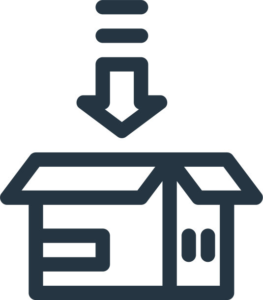 包装图标孤立在白色背景轮廓图片下载