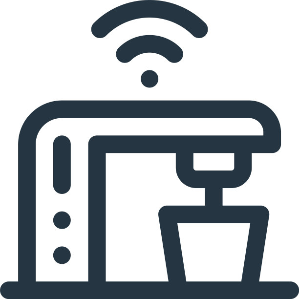 咖啡机图标孤立在白色背景图片下载