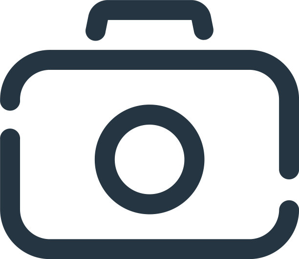 相机图标孤立在白色背景轮廓上图片下载