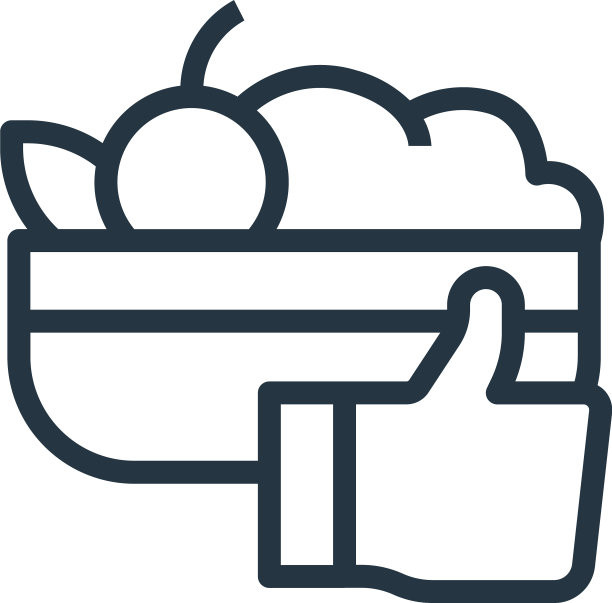 健康食品图标孤立在白色背景图片下载