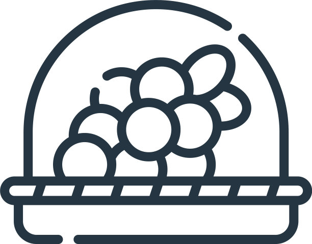 葡萄图标孤立在白色的背景轮廓图片下载