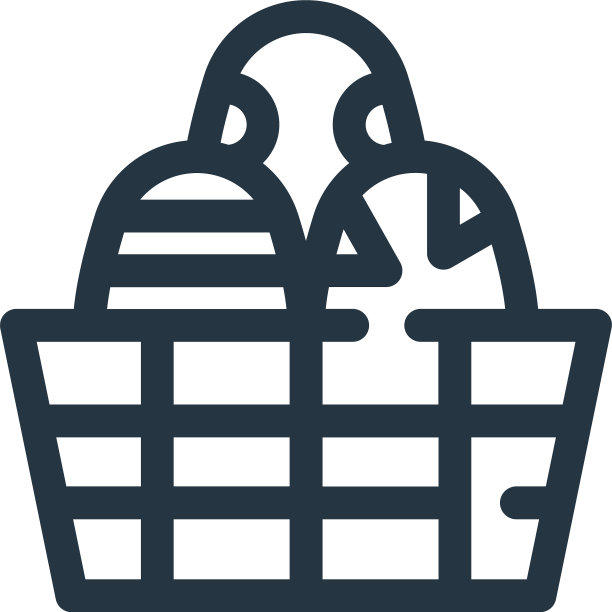 复活节彩蛋图标复活节彩蛋可编辑的中风复活节图片下载