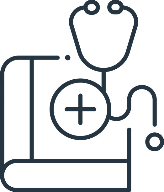 医学书籍图标孤立的白色背景图片下载