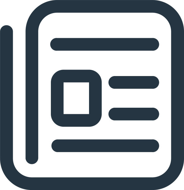 新闻图标新闻可编辑笔画新闻线性符号图片下载