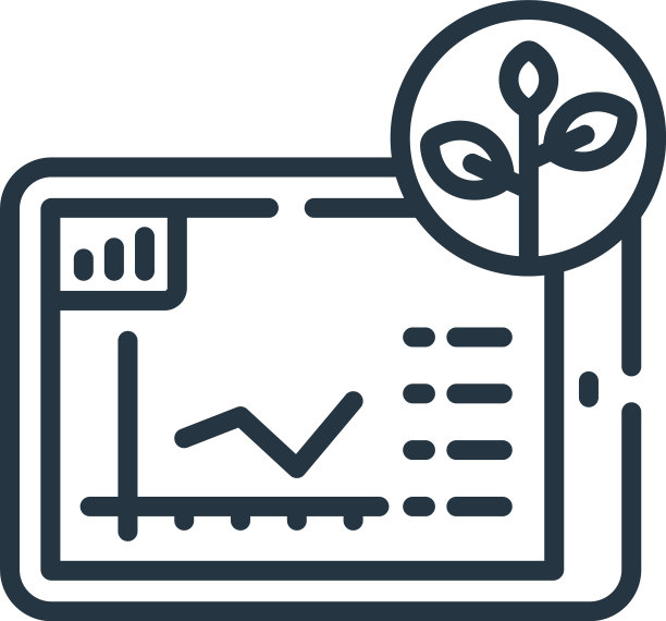 智能农场图标孤立在白色背景图片下载