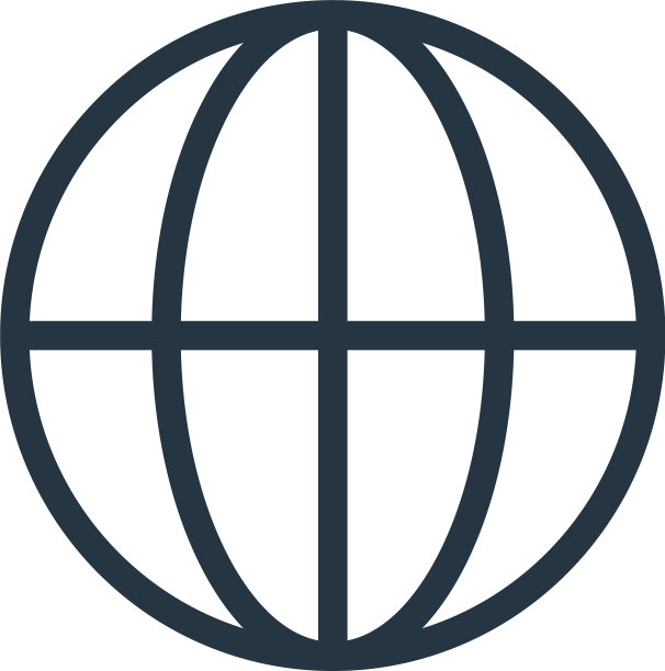 世界范围图标孤立在白色背景图片下载