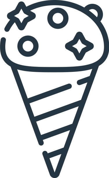 冰淇淋图标孤立在白色背景图片下载