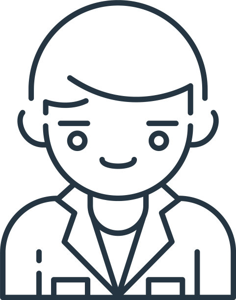 医生图标孤立在白色背景大纲图片下载