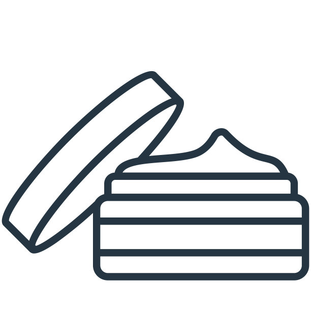 护肤图标孤立在白色背景图片下载