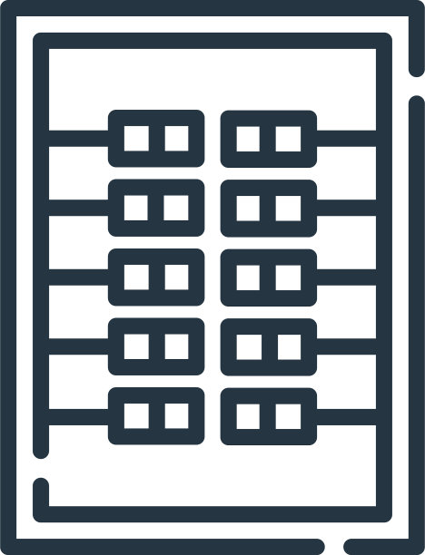电路图标孤立在白色背景轮廓上图片下载