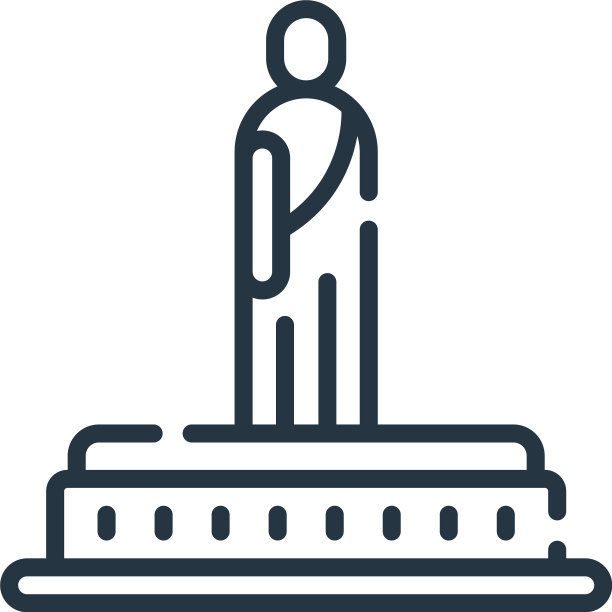 雕像图标雕像可编辑的笔触雕像线性图片下载