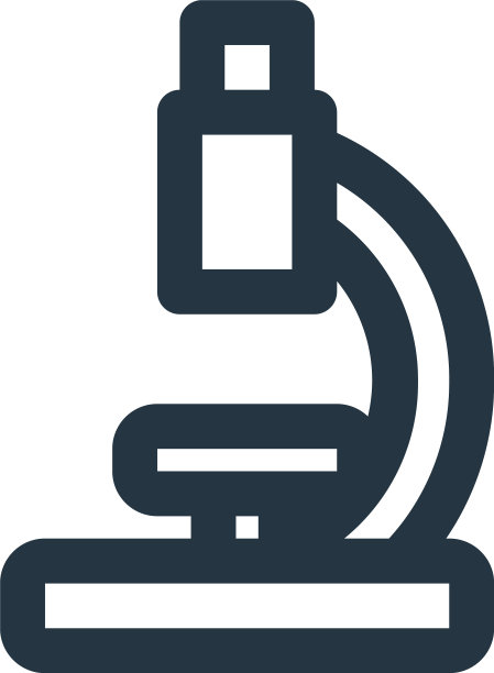 显微镜图标孤立在白色背景上图片下载