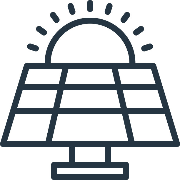 太阳能面板图标太阳能面板可编辑的笔触图片下载