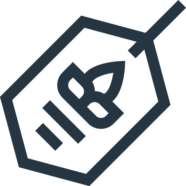 生态标签图标孤立在白色背景轮廓图片下载