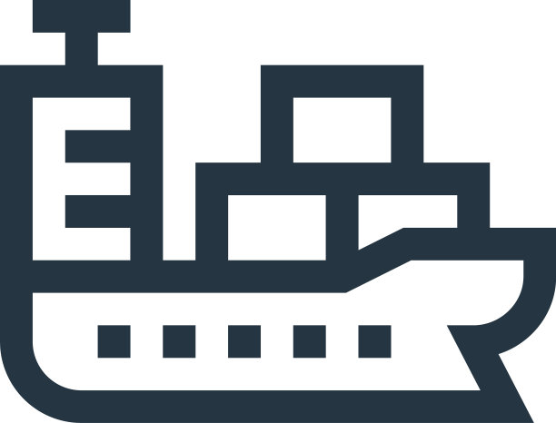 货船图标孤立在白色背景上图片下载