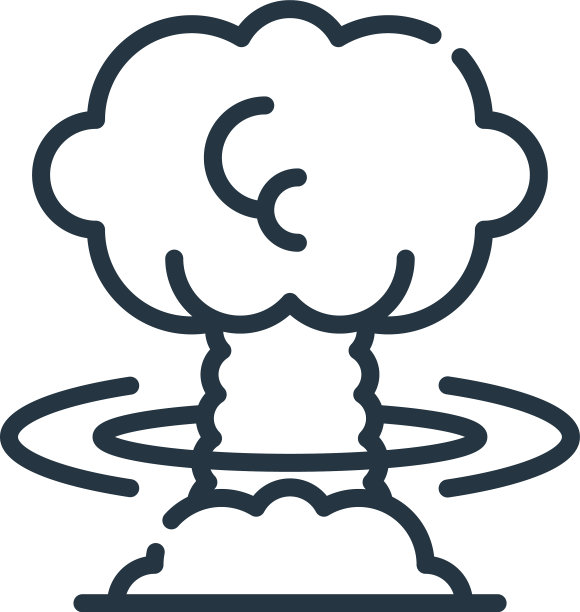 爆炸图标孤立在白色背景图片下载