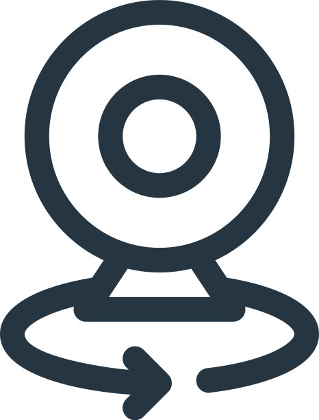 相机图标孤立在白色背景轮廓上图片下载