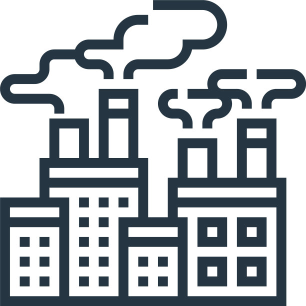 空气污染图标孤立在白色背景图片下载