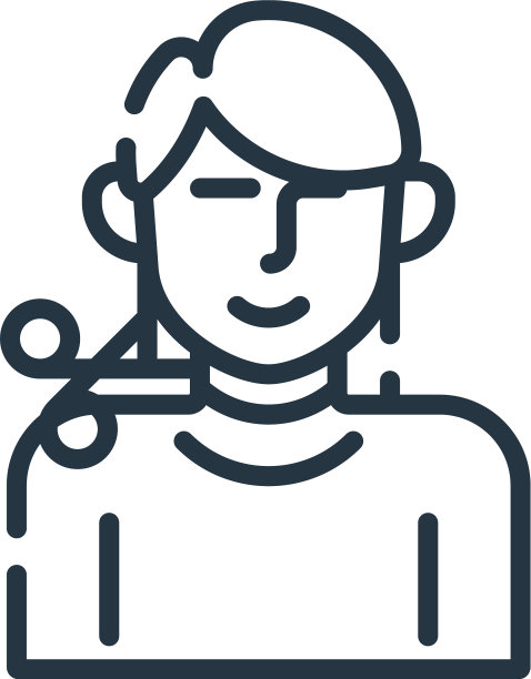 理发图标孤立的白色背景轮廓图片下载