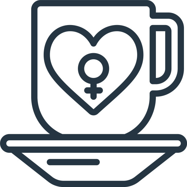 咖啡图标孤立的白色背景轮廓图片下载