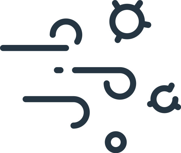 风图标孤立在白色背景轮廓图片下载