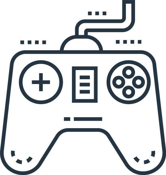 手柄图标孤立在白色背景轮廓上图片下载