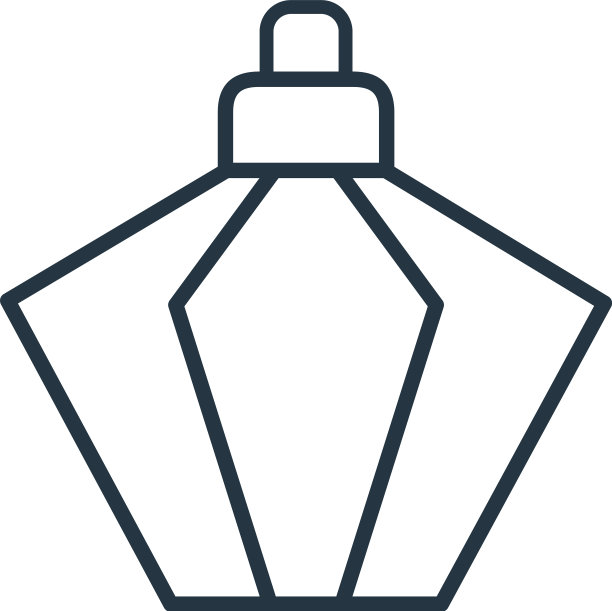 香水图标孤立的白色背景图片下载