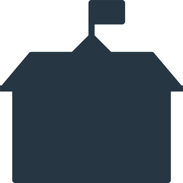 学校图标学校可编辑笔画学校线性图片下载