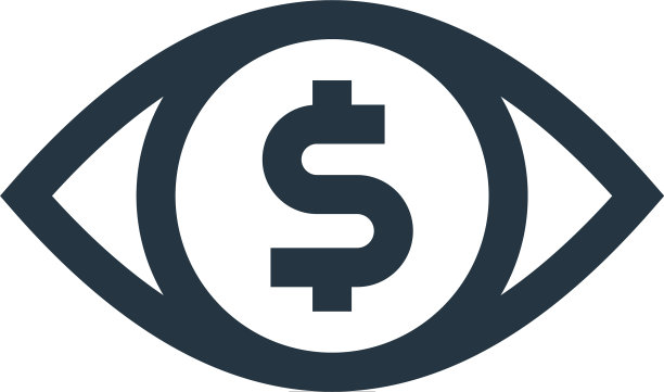 眼睛图标孤立在白色背景轮廓图片下载