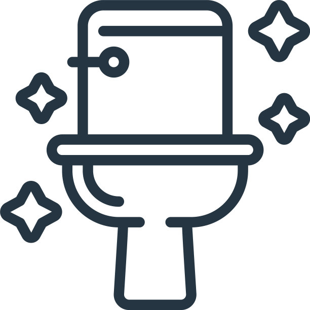 厕所图标孤立的白色背景轮廓图片下载