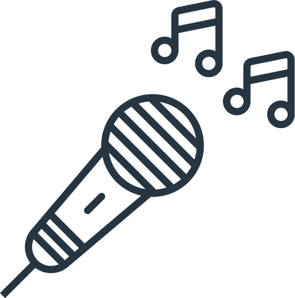 麦克风图标隔离在白色背景图片下载