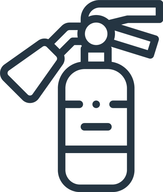 灭火器图标孤立在白色上图片下载