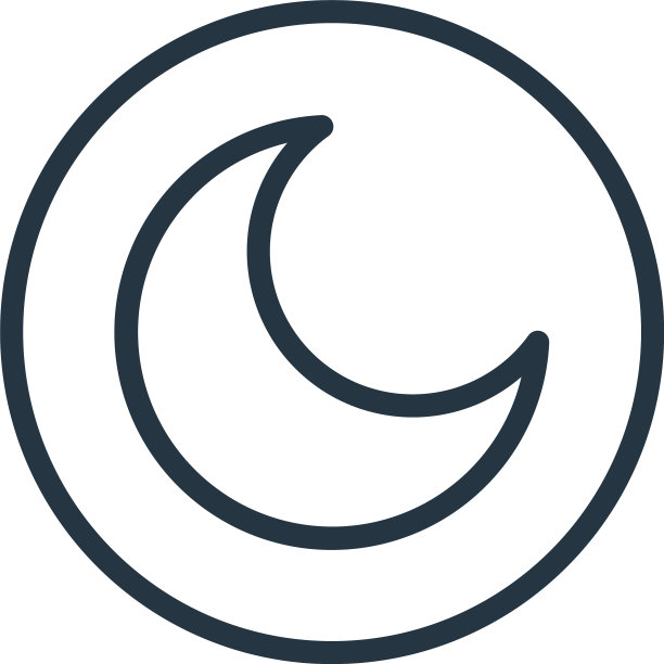 夜间模式图标夜间模式可编辑夜间笔触图片下载