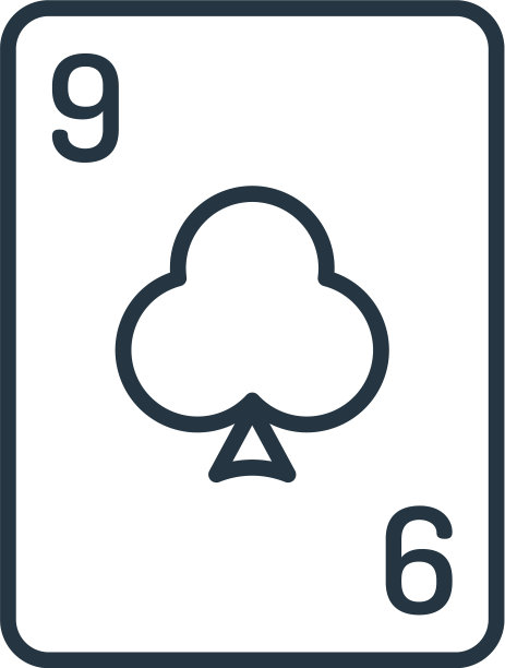 纸牌游戏图标孤立在白色背景上图片下载
