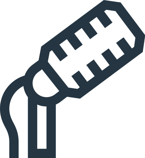 麦克风图标隔离在白色背景图片下载