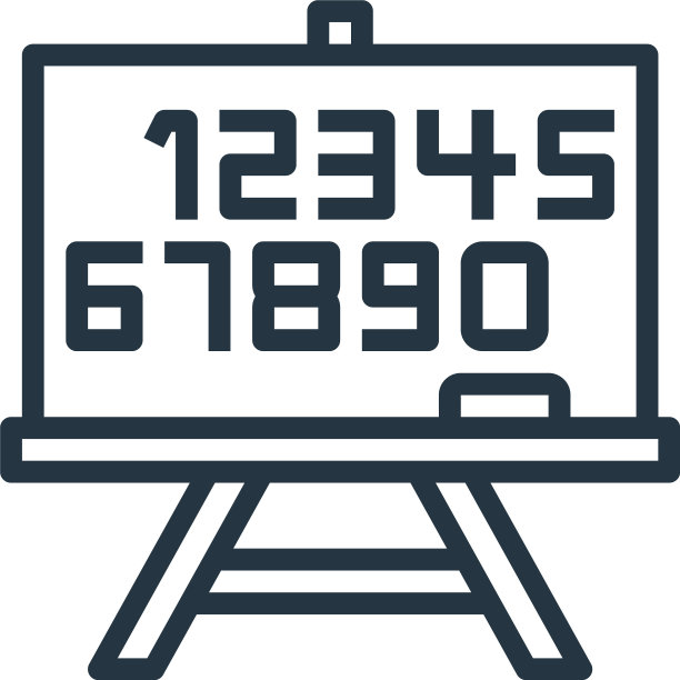 白色背景上孤立的白板图标图片下载