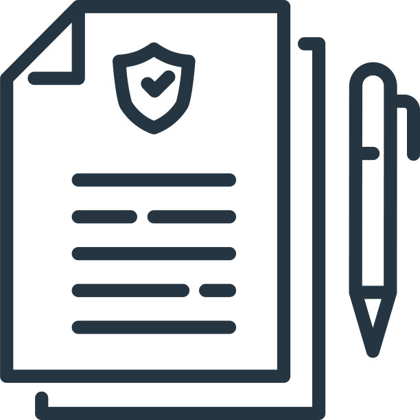 保险政策图标孤立在白色图片下载