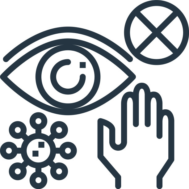 眼睛图标孤立在白色的背景轮廓图片下载